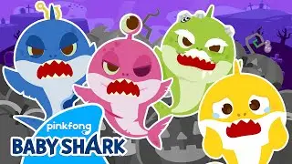 Hide and Seek w/ the Zombie Shark Family | +Compilation | Baby Shark Halloween | Baby Shark Official