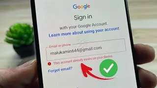 This account already exists on your device | Fix Gmail login error