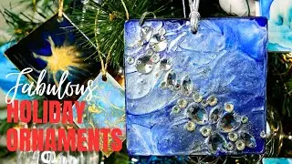 Gorgeous Holiday Ornaments | An Acrylic Paint Pouring Tutorial