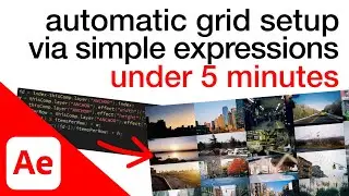 Dynamic image grid via simple Expressions | Quick After Effects Tip