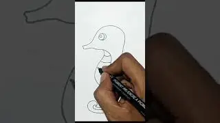 How to Draw Seahorse #shorts