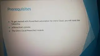 Getting Started with PowerShell Automation for Citrix Cloud