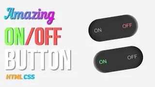 Neumorphism ON/OFF Button HTML CSS