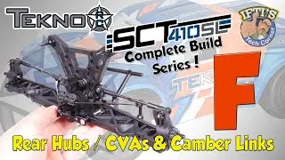 #07 Tekno SCT410SL - BUILD SERIES - Kit Bag F : Rear Hubs / CVA / Camber Links