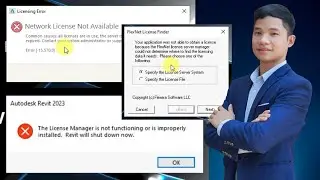 Khắc phục lỗi Network License Not Available khi cài REVIT 2022, REVIT 2023, REVIT 2024 - Cách 1