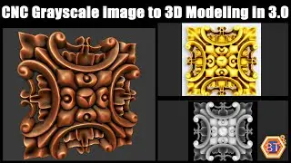 CNC Grayscale image to 3D Modeling in Blender 3.0