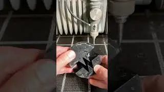 Desktop Waterjet cutting a Hockey Puck