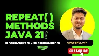 Java 21: Repeat Methods for StringBuffer and StringBuilder