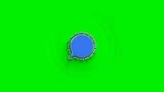 Signal app Logo Green Screen