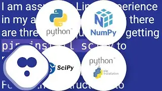 Installing SciPy and NumPy using pip