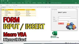 Data Input Form in Microsoft Excel VBA Macro