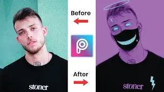 Neon Glowing Vector Art in Picsart | How to edit neon glowing effect in picsart | mobile editing