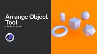 Cinema 4D Tutorial - Arrange Object Tool #Short #Cinema4d #motion graphic