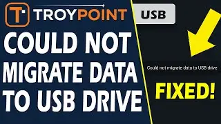 Could Not Migrate Data to USB Drive Error Fixed