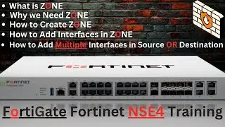 How to Create ZONE in FortiGate Fortinet Firewall | Fortinet NSE4 Training