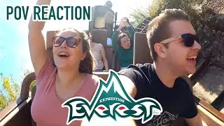 Riding Disney's Most Popular Roller Coaster! Expedition Everest at Animal Kingdom | On-Ride Reaction