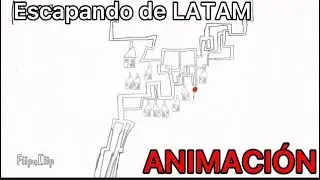 Escapando de LATAM ✈️ |Animacion Flipaclip echa por mi (CRINGE)