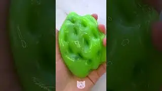 Slime ASMR 🧋🍵 Green Bubble Tea Putty from Five Below #slimeasmr #oddlysatisfying #kawaiislime