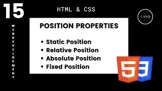 Using CSS Position Properties | Learn HTML & CSS | HTML Tutorial | CSS Tutorial