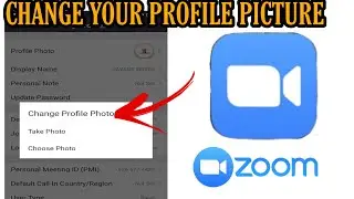 How to change profile picture on zoom cloud meeting app