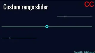 Custom Range Slider | input range| HTML Input Range Slider