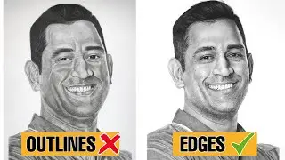 OUTLINES vs EDGES  -  Fix this to make your drawings more Realistic