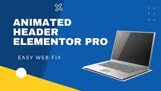 Animated or Marked Header  with Elementor Pro