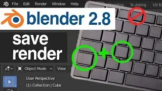 How to render and save an image in Blender 2.8 Eevee - Beginner Tutorial