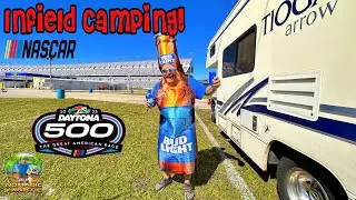 Camping Infield of Daytona 500 ~ Nascar Speedweeks Underway in Daytona Beach, Florida