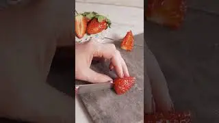 How to make a Strawberry 'Flame' Cocktail Garnish!