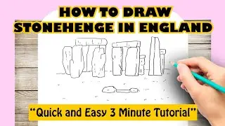 HOW TO DRAW STONEHENGE IN ENGLAND