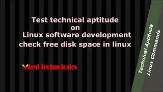 A technical question on command to check free disk space in linux