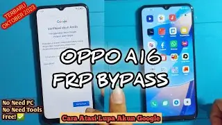 OPPO A16 LUPA AKUN GOOGLE FRP BYPASS METODE TERBARU OKTOBER 2023 by MEZEL phone