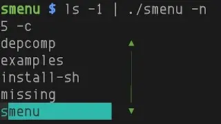 smenu, not a simple menu tool