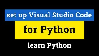 How to Set up Visual Studio Code for Programming in Python