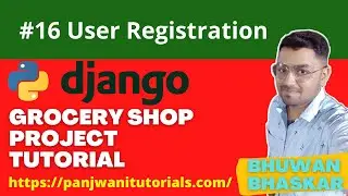 #16 Online Grocery Shop Project | Python Django | User Registration