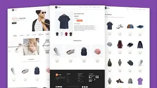 Ecommerce Website With HTML CSS JavaScript | Full Responsive e-commerce Website