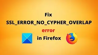 Fix SSL_ERROR_NO_CYPHER_OVERLAP error in Firefox