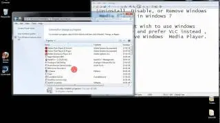 Uninstall, Disable, or Remove Windows  Media Player in Windows 7  Step By Step Tutorial