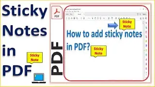 How to add sticky notes in PDF | Tech Knowledge Tutor