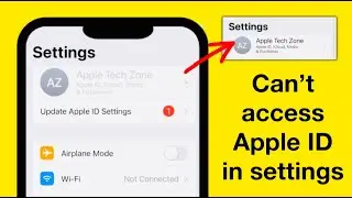 can't access apple id settings on iPhone /