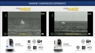 Flir M500 compared to Flir M400 at different ranges