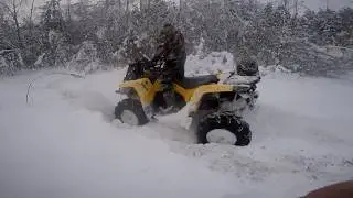 Стелс Гепард и глубокий снег | Stels Guepard and deep snow in Russia