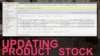 PHP Project: Updating Main Product Stock Record in MySQL Database using PHP - Inventory System