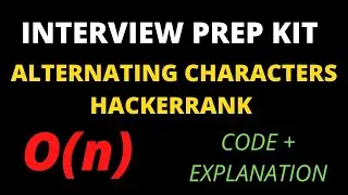 Alternating characters hackerrank solution