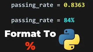 FORMAT PERCENTAGE NUMBERS IN PYTHON