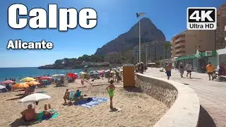 Summer in Calpe, Alicante 🏖️ 4k Virtual Walking Tour, Spain