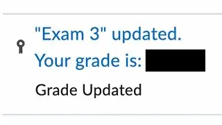 When Your Exam Score Comes Back...