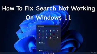 How To Fix Search Bar Not Working On Windows 11