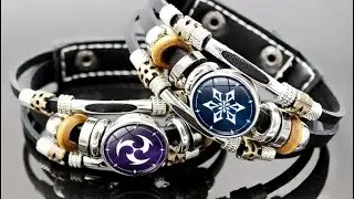 Pulsera Genshin Impact Con 7 Botones de Elementos (Anemo, Hydro, Pyro, Cryo, Electro, Geo, Dendro)